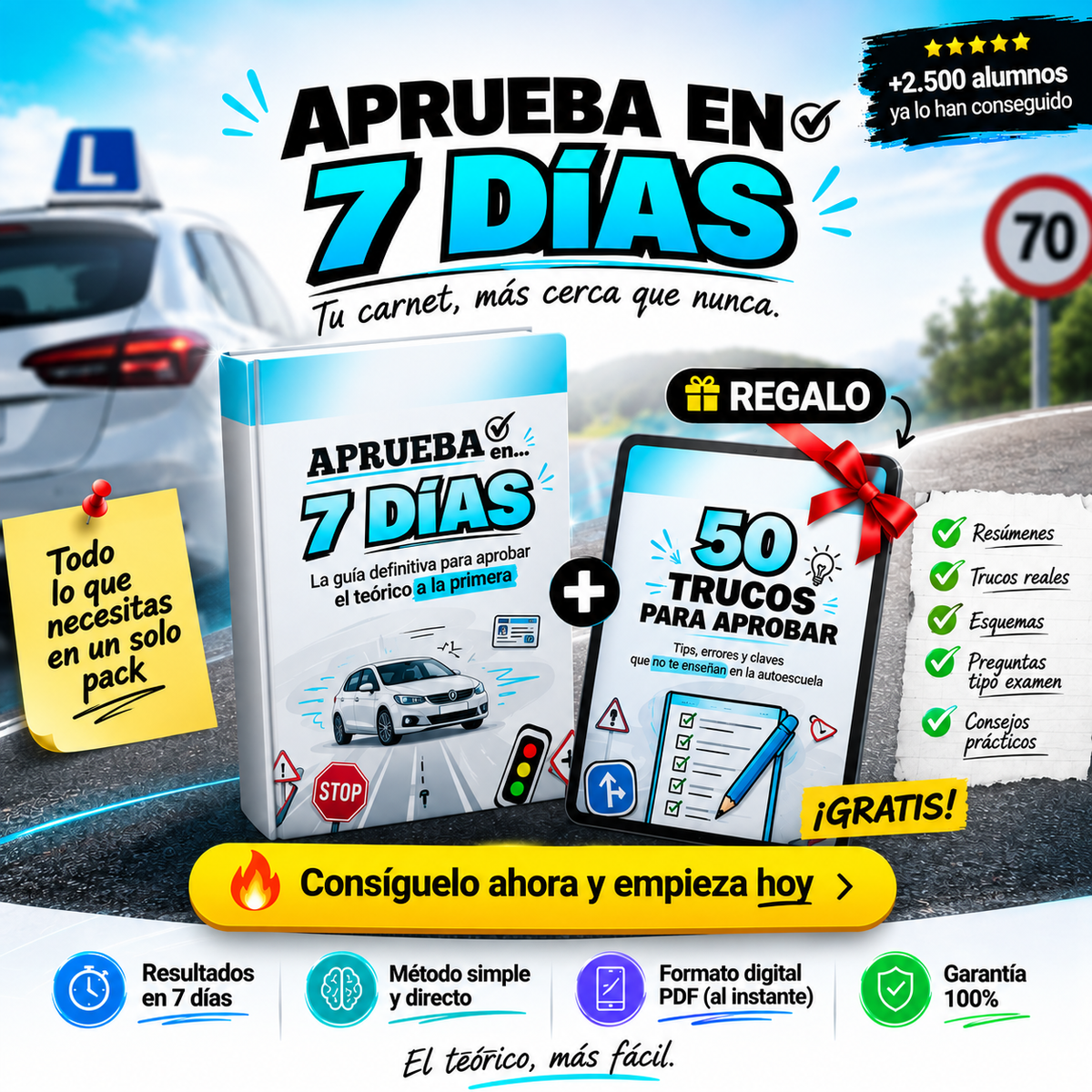 APRUEBA TU TEÓRICO EN 7 DÍAS ✅